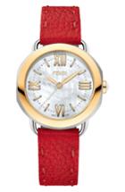 Women's Fendi Selleria Mother Of Pearl Leather Strap Watch, 36mm