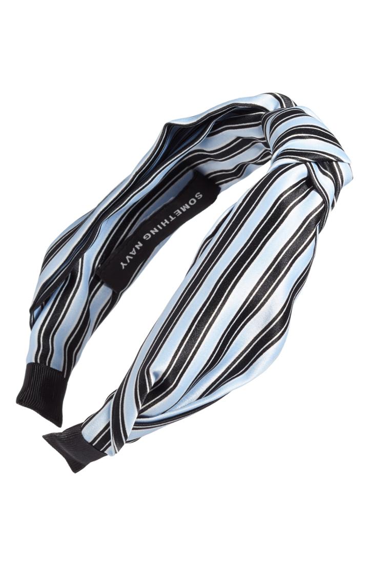 Something Navy Printed Knot Headband
