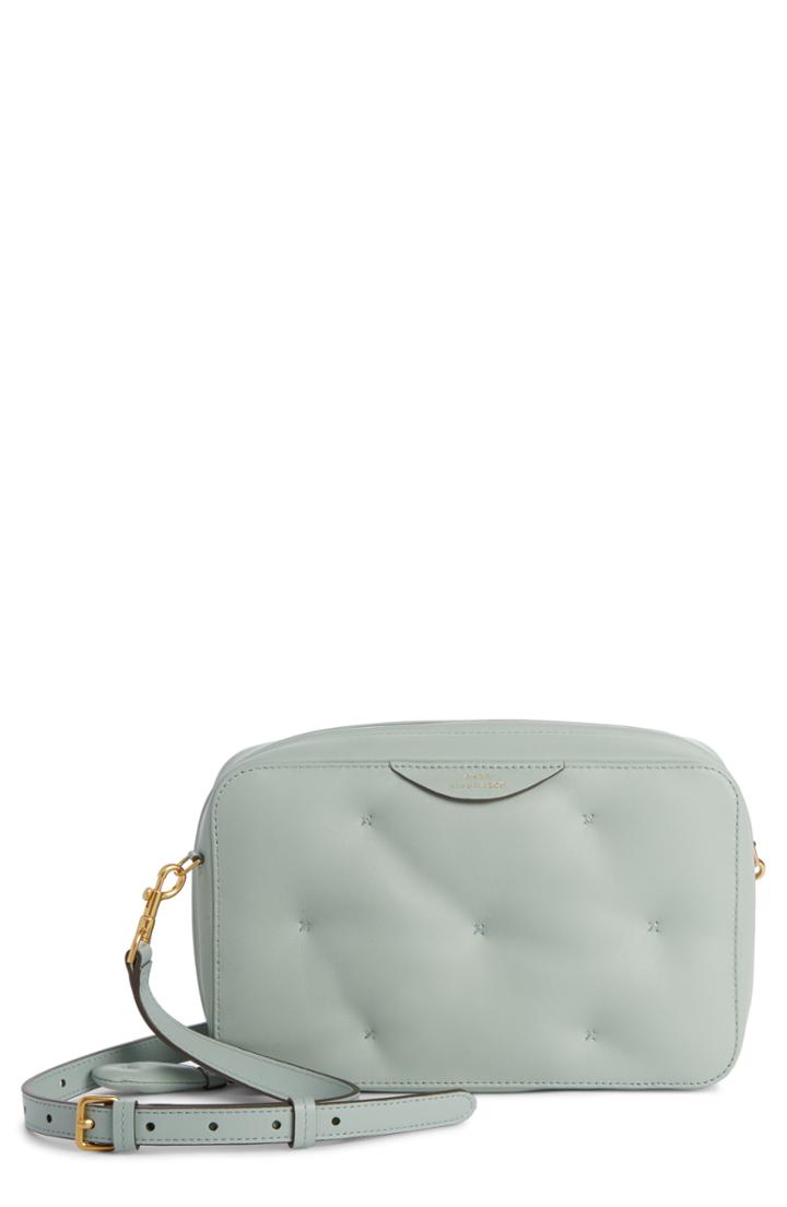 Anya Hindmarch Chubby Lambskin Leather Crossbody Bag -