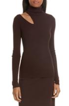 Women's A.l.c. Kara Merino Wool Blend Cutout Sweater - Burgundy
