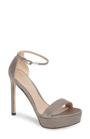 Women's Stuart Weitzamn Sohot Platform Sandal M - Metallic