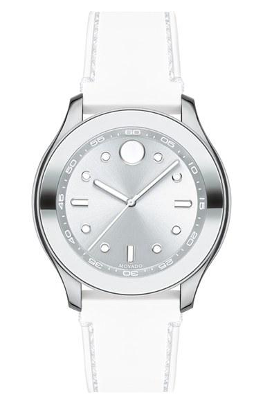 Women's Movado 'bold' Silicone Strap Watch, 38mm