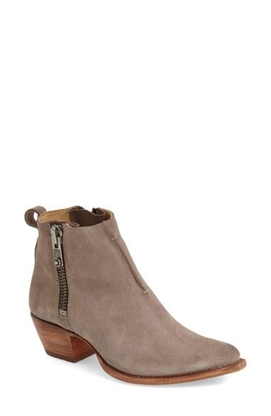 Women's Frye 'sacha' Washed Leather Ankle Boot M - Grey