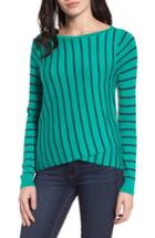 Women's Halogen Crossover Front Knit Sweater - Green