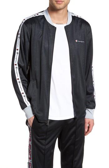 Men's Champion Reversible Mesh Jacket, Size - Black