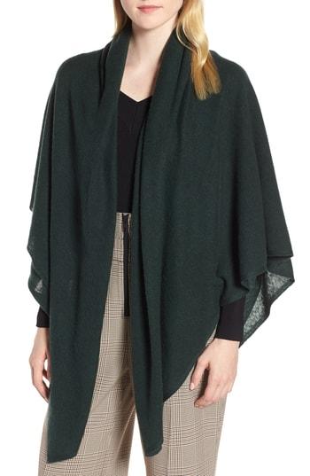 Women's Halogen Cashmere Scarf, Size - Green
