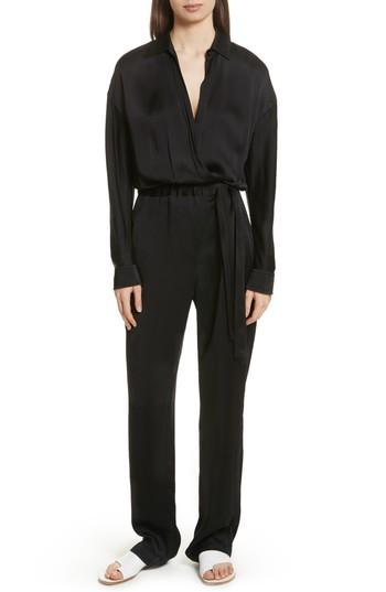 Women's Vince Cross Front Jumpsuit - Black