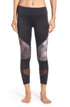 Women's Onzie Mesh Inset Capris, Size S/m - Black