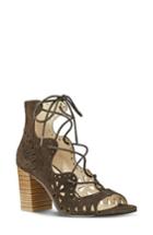 Women's Nine West Gweniah Ghillie Lace Gladiator Sandal M - Brown