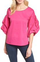 Women's Halogen Blouson Sleeve Top - Pink