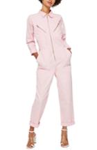 Women's Topshop Mekan Utility Jumpsuit Us (fits Like 0) - Pink