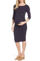 Women's Isabella Oliver Jennifer Dot Ruched Maternity Dress