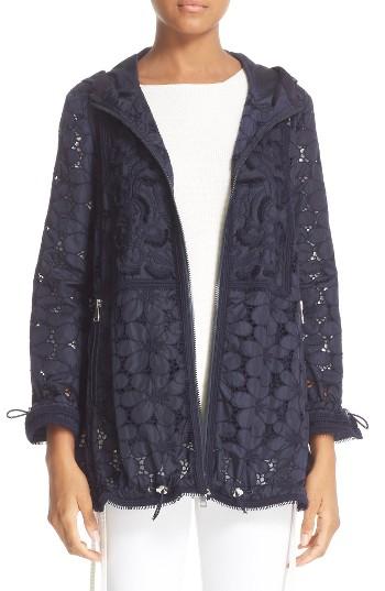 Women's Moncler Madeleine Laser Cut Coat