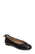 Women's Jack Rogers Lucie Scalloped Flat .5 M - Black