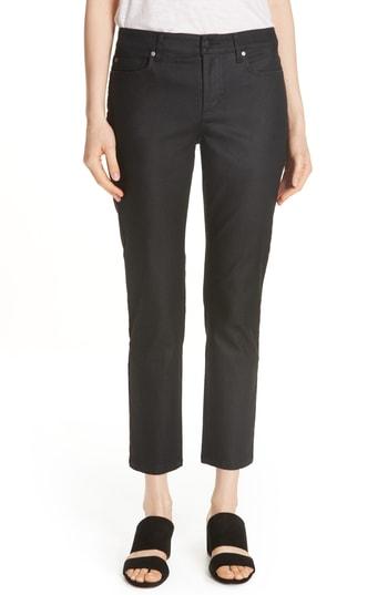 Women's Eileen Fisher Slim Ankle Jeans - Black