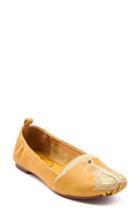 Women's Latigo Bonzai Embroidered Flat M - Yellow