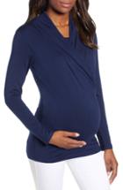 Women's Angel Maternity Maternity/nursing Top - Blue