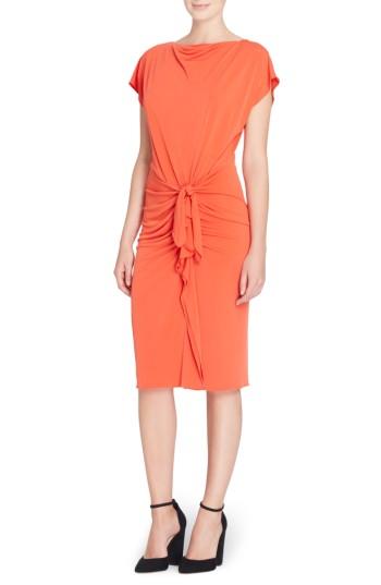 Women's Catherine Catherine Malandrino Char Stretch Jersey Sheath Dress - Red