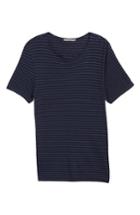 Men's Vince Raw Edge Stripe T-shirt, Size - Blue