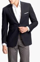 Men's Canali Classic Fit Solid Wool Blazer S Eu - Blue