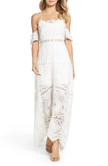 Women's Foxiedox Kiera Off The Shoulder Crochet Gown