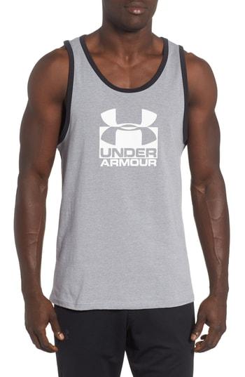 Men's Under Armour Split Sportstyle Tank - Grey