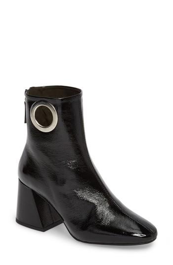Women's Topshop Malone Block Heel Bootie .5us / 37eu - Black