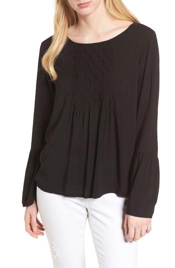 Women's Velvet By Graham & Spencer Bell Cuff Blouse - Black