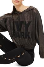 Women's Ivy Park Lame Embroidered Logo Hoodie