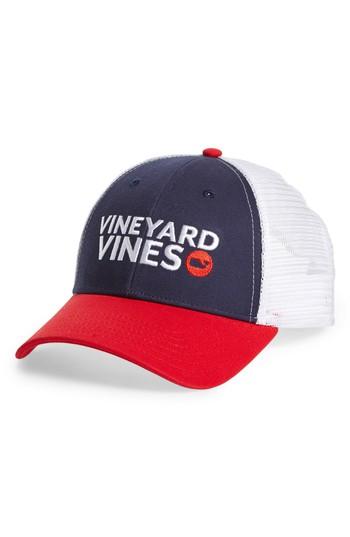 Men's Vineyard Vines Americana Trucker Cap - Blue