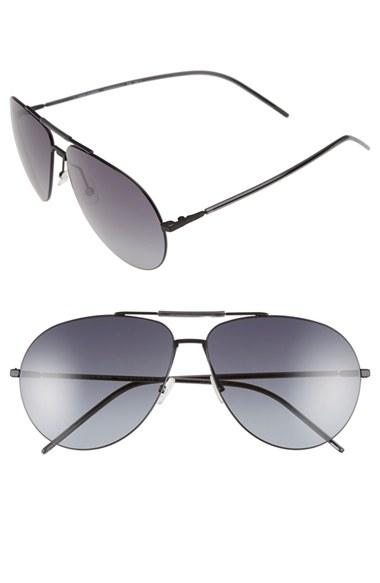 Men's Dior Homme 62mm Aviator Sunglasses - Black Grey/ Grey