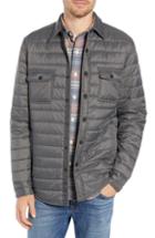 Men's Faherty Atmosphere Quilted Water Resistant Shirt Jacket - Grey
