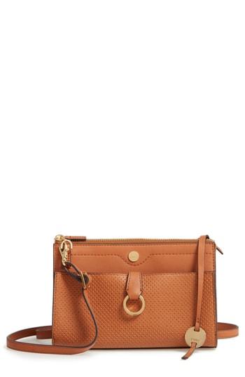Lodis Los Angeles Sunset Boulevard - Vicky Rfid Leather Convertible Crossbody Bag - Brown
