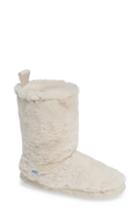 Women's Joules Faux Fur Slipper Sock - Ivory