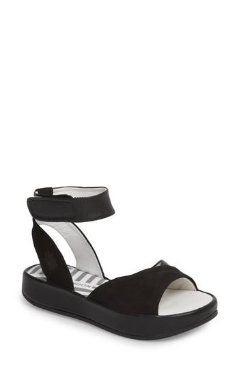 Women's Fly London Bibb Sandal .5-6us / 36eu - Black
