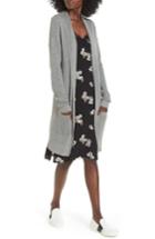 Women's Bp. Lightweight Rib Stitch Cardigan - Grey