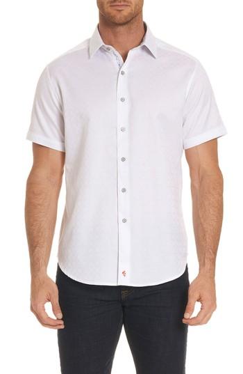Men's Robert Graham Diamante Classic Fit Sport Shirt - White