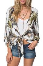 Women's O'neill Patterson Tie Front Top
