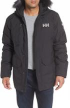 Men's Helly Hansen Svalbard Waterproof Parka With Faux Fur Trim - None