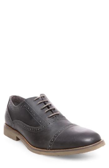 Men's Steve Madden Raine Cap Toe Oxford .5 M - Grey