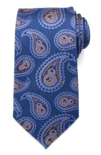 Men's Cufflinks, Inc. 'star Wars - Bb-8' Paisley Silk Tie, Size - Blue