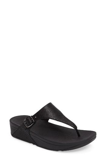 Women's Fitflop(tm) 'the Skinny' Flip Flop M - Black