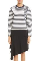 Women's Carven Stripe Cotton Sweatshirt