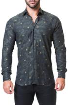 Men's Maceoo Fibonacci Trim Fit Sport Shirt (m) - Grey