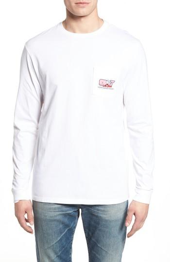 Men's Vineyard Vines Cupid Whale Pocket T-shirt - White
