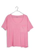Women's Madewell Garment Dyed U-neck Tee