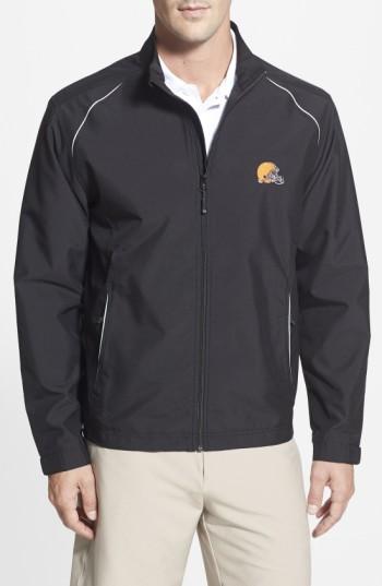 Men's Cutter & Buck Cleveland Browns - Beacon Weathertec Wind & Water Resistant Jacket