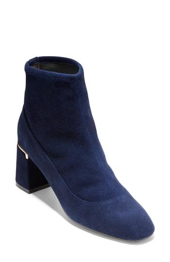Women's Cole Haan Laree Stretch Bootie .5 B - Blue