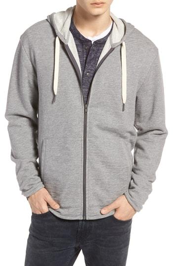 Men's Treasure & Bond Trim Fit Hoodie Jacket - Grey
