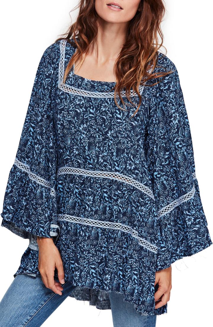 Women's Free People Talk About It Tunic - Blue
